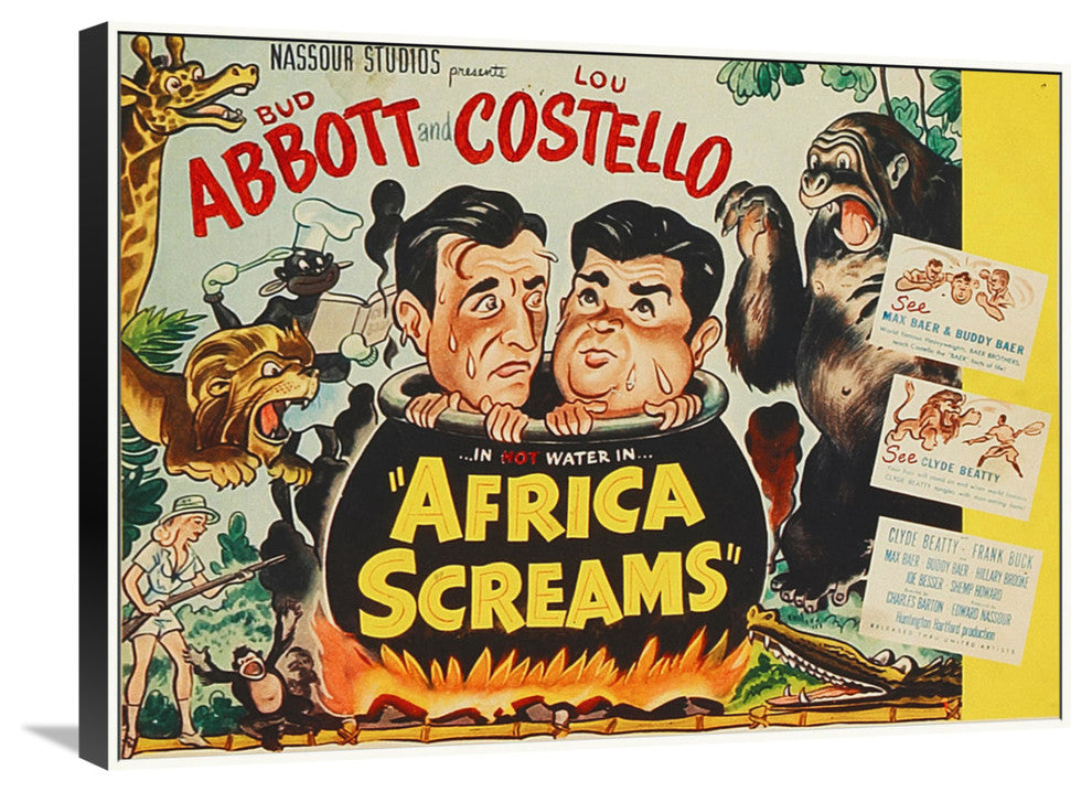 Abbott and Costello, Africa Screams Vertical, 30x23