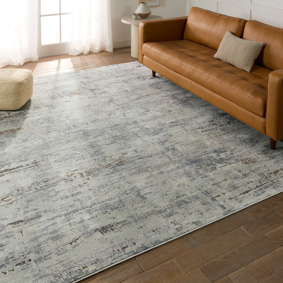 Jaipur Living Isola Abstract Gray/ Blue Area Rug 5'3"X7'6"