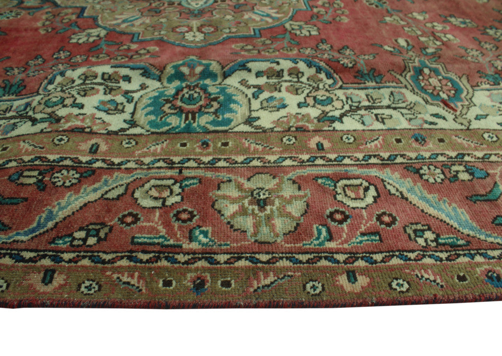 Fine Vintage Distressed Luciano Rose Rug