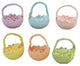 Holiday Cracked Egg Ornament Set/6 Easter Nesting Grass Tl1339