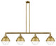 INNOVATIONS 214-BB-HFS-84-BB 4-Light Island Light Brushed Brass