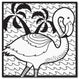 Hello Angel 'Flamingo' Canvas Art, 35x35