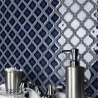 Hudson Tangier Mosaic Floor and Wall Tile, Noir