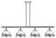 Ballston Urban Island Light, Polished Chrome, LED