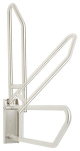 30" Swing-Up Bathroom Handicap Grab Bar, Satin Stainless