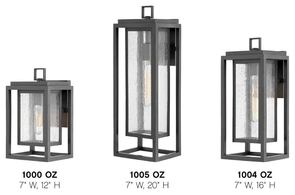 Hinkley 12" Republic Small Outdoor Wall Mount Lantern, Oil-Rubbed Bronze