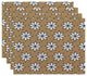 Decorative Holiday Placemat, Set of 4 Geometric, Taupe