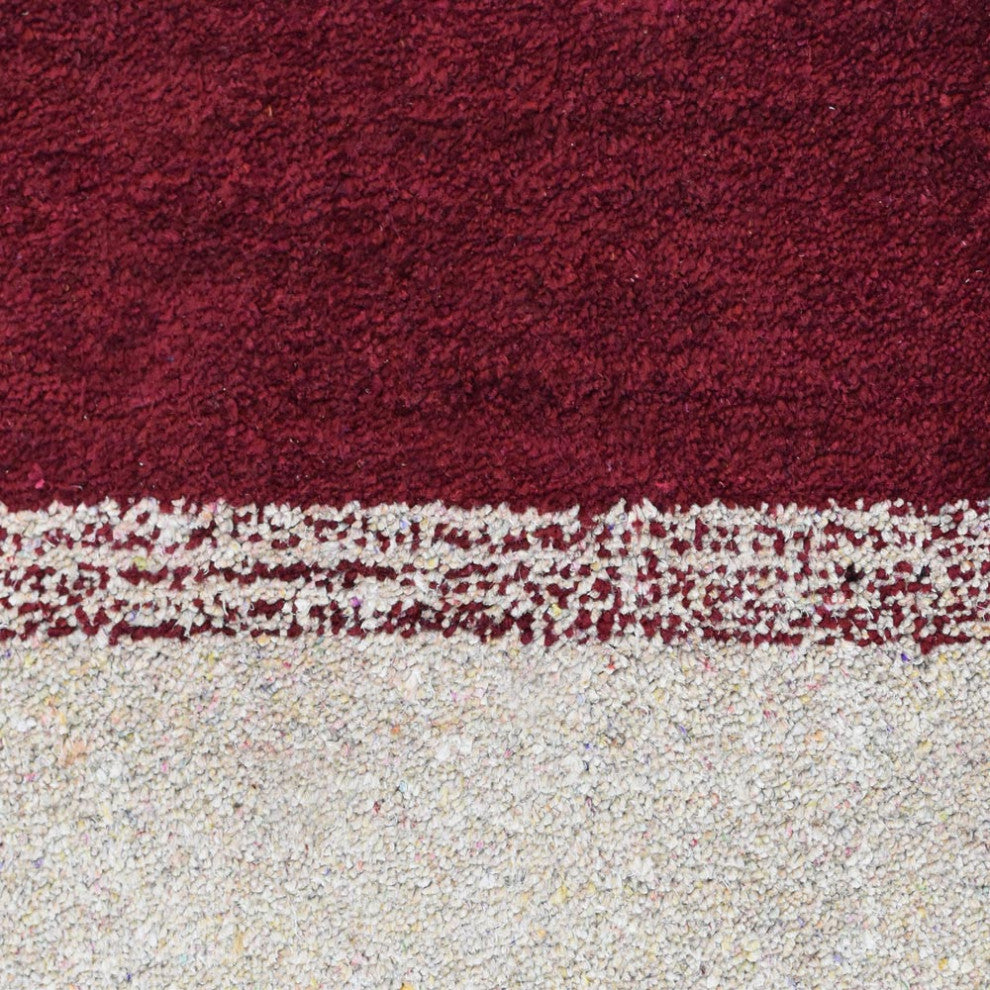 HAND KNOTTED LOOM SILK ECO-FRIENDLY RUG-10'x13',Rectangle,Brown Beige,Contempora