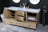 Home Living 72" Double Bathroom Vanity, Mango Wood