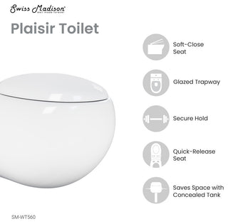 Plaisir Back to Wall Toilet