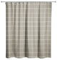 Taupe and White Check 71x74 Shower Curtain