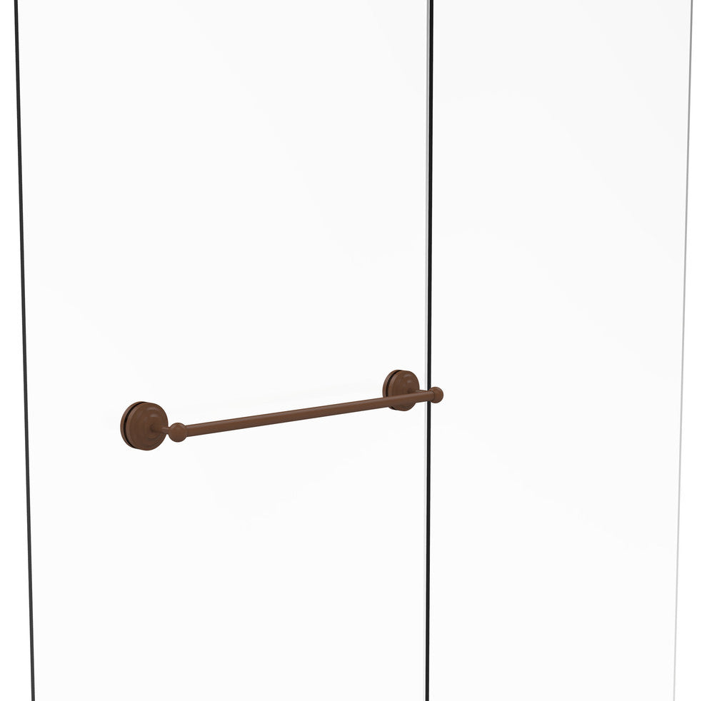 Que New 24" Shower Door Towel Bar, Antique Bronze