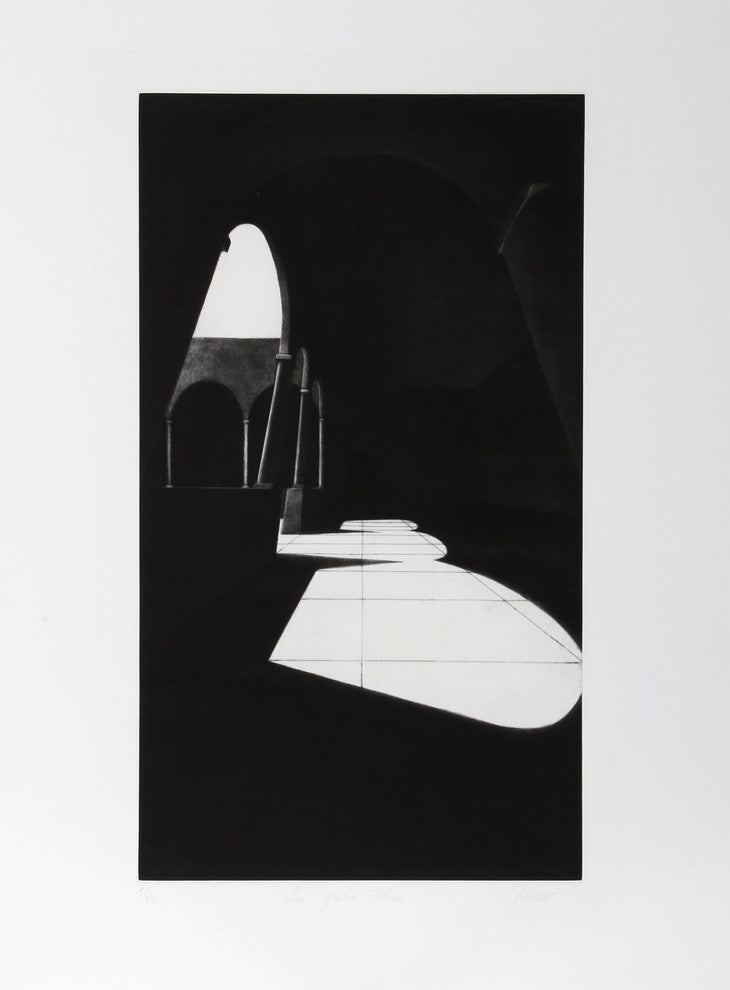 Bruno Yvonnet "Avenue Gratia Plaena" Mezzotint