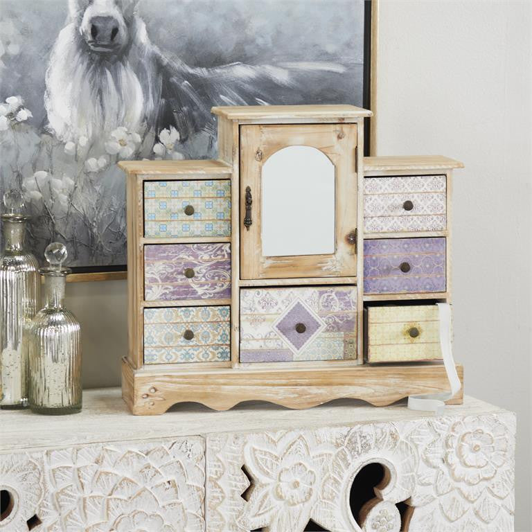 Light Brown Vintage Jewellery Box