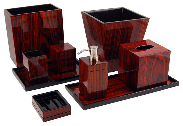 Rosewood Inlay Lacquer Soap Dish