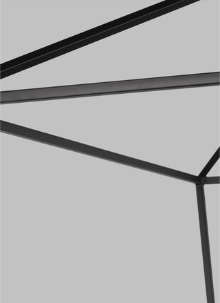 Dianna Five Light Wide Lantern, Midnight Black