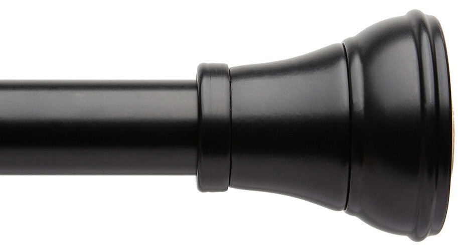 Utopia Alley Adjustable 72-Inch Shower Curtain Tension Rod, Matt Black