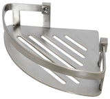 Anello Collection 8" Corner Soap/Amenity Basket, Satin Stainless