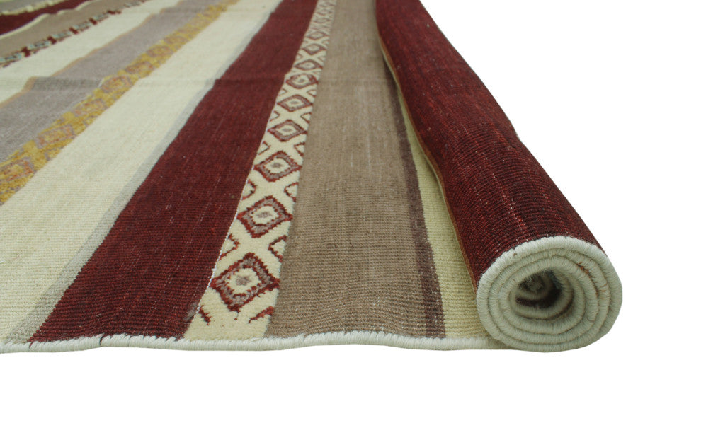 High-Low Kilim Ayobunmi Beige Rug