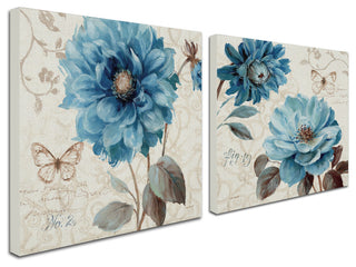 Lisa Audit 'A Blue Note' 2 Panel Art Set