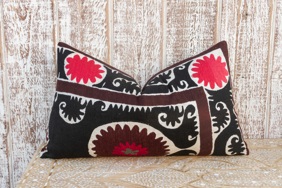Tahmina Gul Suzani Lumbar Pillow