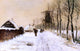 Louis Apol Wood Gatherers On A Country Lane In Winter Wall Decal
