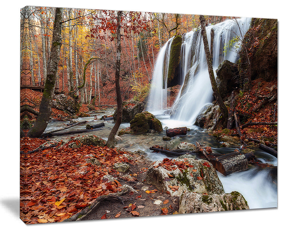 "Crimea Waterfall in the Fall" Photograph Print, 40"x30"