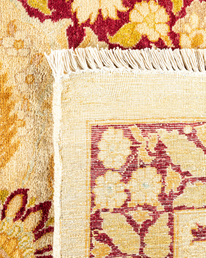 Mogul, One-of-a-Kind Hand-Knotted Area Rug Yellow, 8' 1" x 10' 1"
