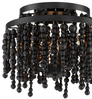 Crystorama POP-A5073-MK, 3-Light Ceiling Mount, Matte Black