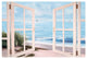 "Sandpiper Beach through Door" Digital Paper Print by Diane Romanello, 32"x22"