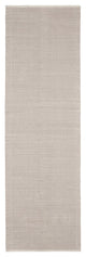 Dash & Albert Herringbone Dove Grey Handwoven Cotton Rug, Grey, Runner-2'6" x 8'