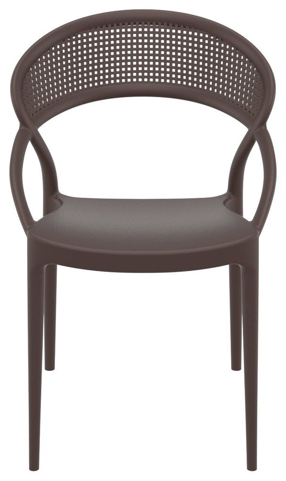 SunSet Dining Chair, Brown, Set of 2