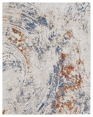 Odera R39MM Modern/Bohemian & Eclectic/Casual Rug, Ivory/Rust, 2'x3'