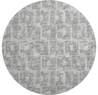 Premium Machine Washable Mayfield AMF33 Gray 8' x 8' Round Rug