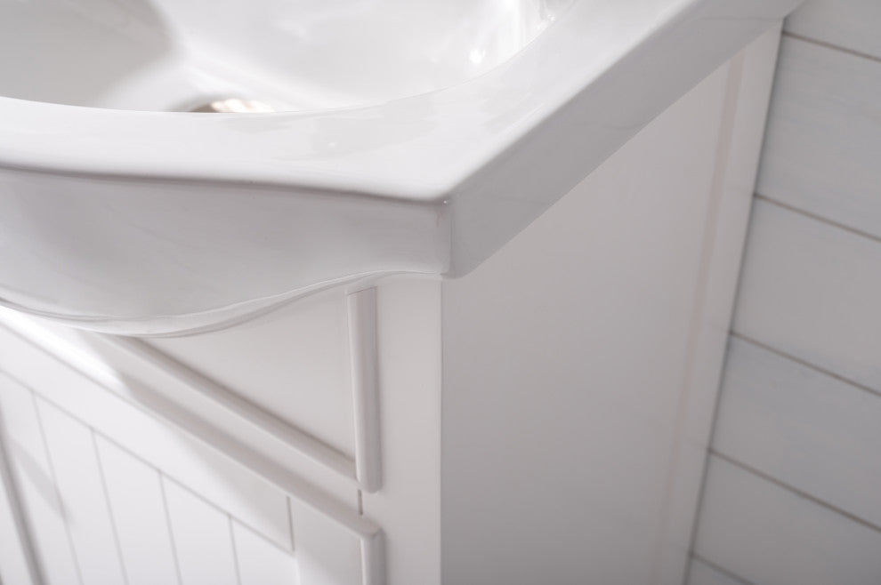 Marian Transitional White 20" Single Sink Vanity
