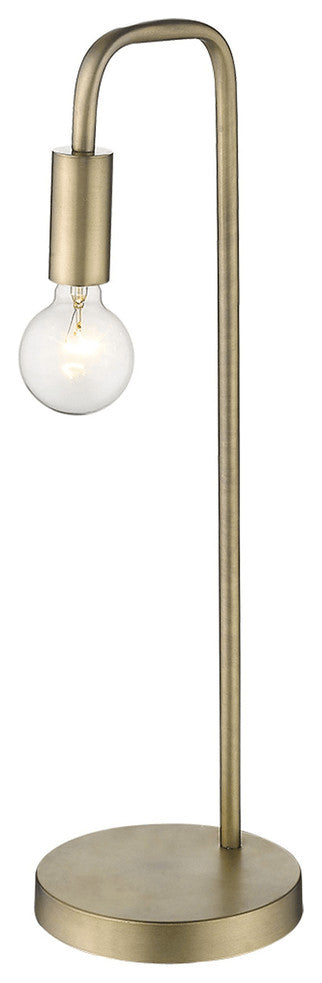 26" Brass Metal Table Lamp
