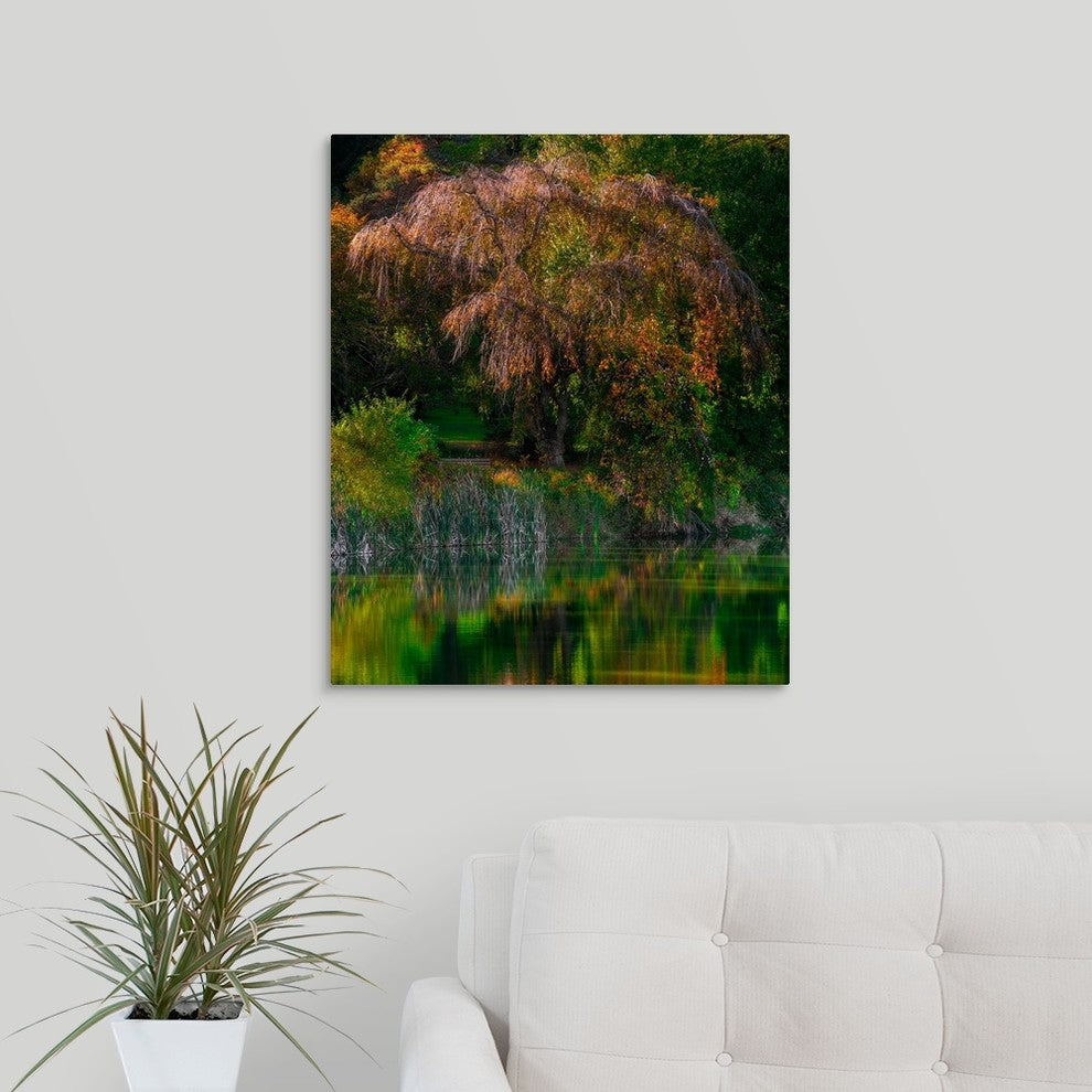 "Fall Reflection" Wrapped Canvas Art Print, 20"x24"x1.5"