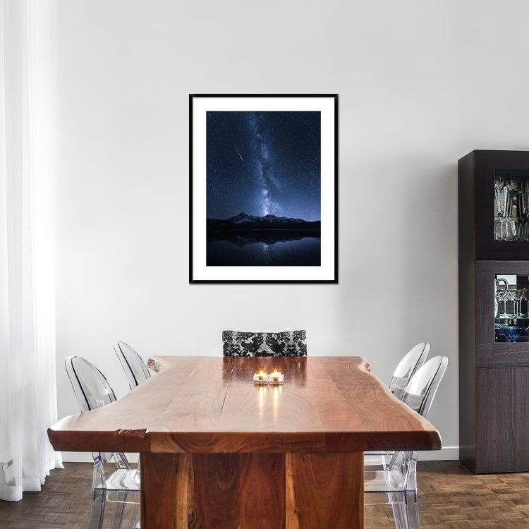 "Galaxies Reflection" Framed Digital Print by Toby Harriman, 34x44"
