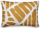 Abstract Mustard Rectangles 14x20 Indoor / Outdoor Throw Pillow