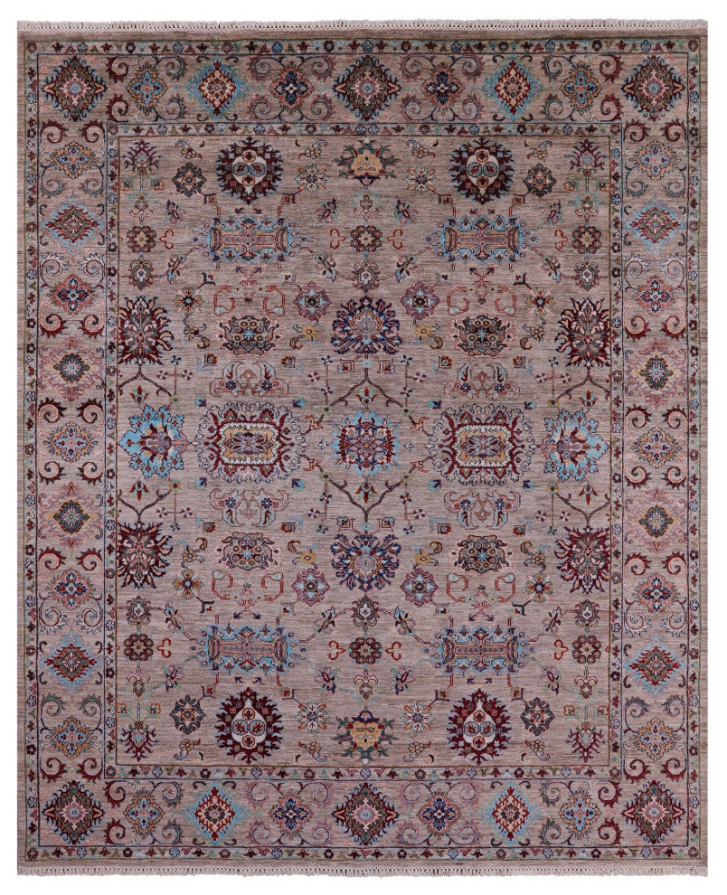 Persian Tabriz Handmade Wool Rug 8' 2" X 9' 10" Q10138