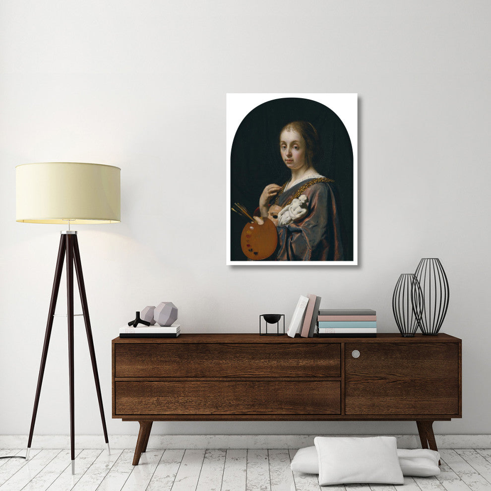 "Pictura (An Allegory of Painting)" Print by Frans van Mieris the Elder, 32"x42"