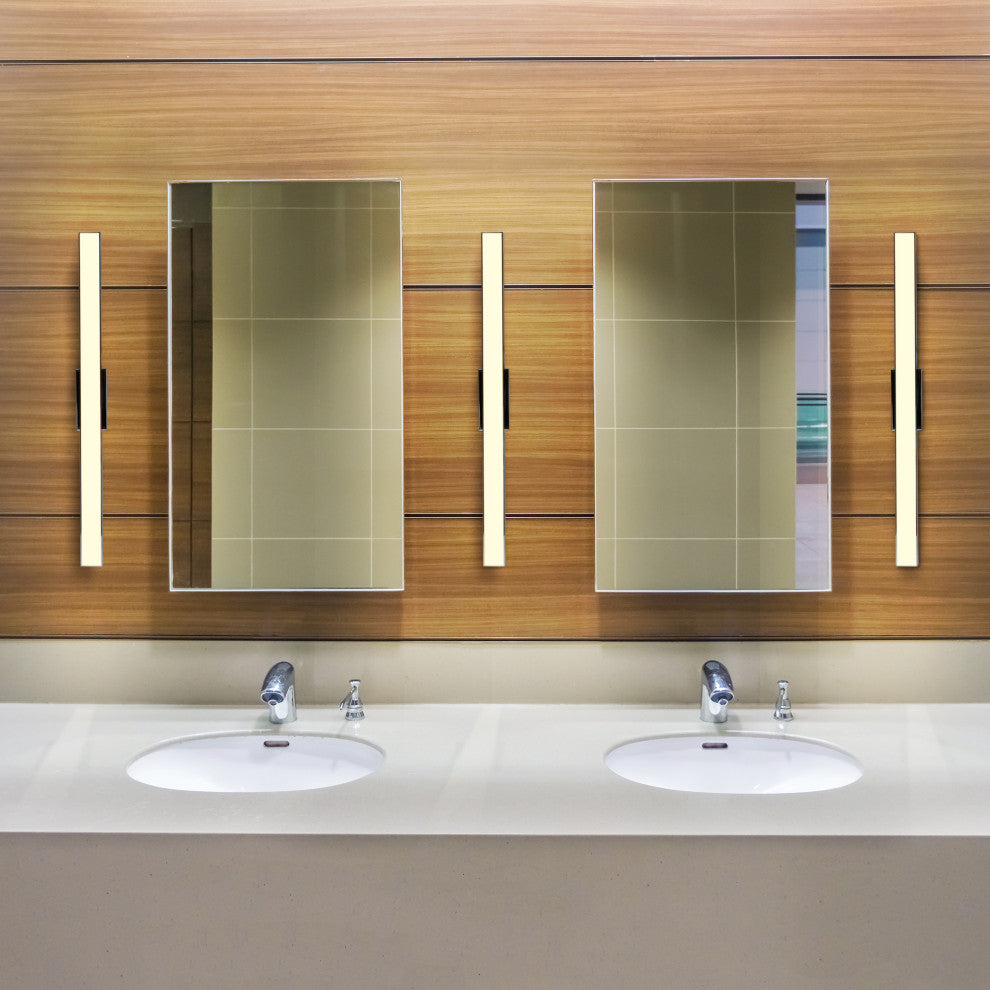 Procyon 24" ETL Certified Integrated LED Bathroom Fixture, Chrome