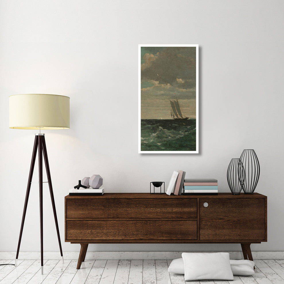 "Breezing Up (right)" Digital Paper Print by Winslow Homer, 26"x46"