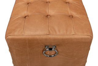 Beam Bench Tufted Leather
