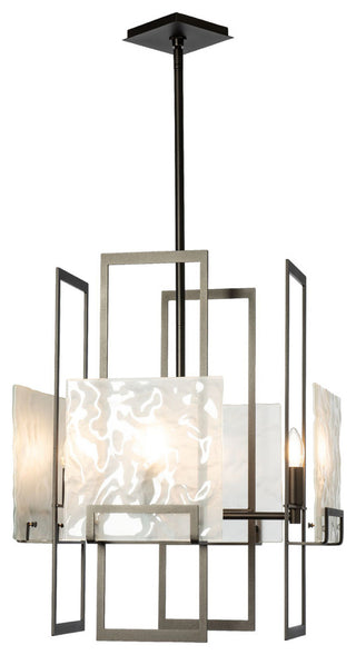 Geo Pendant, 4-Light Oil Rubbed Bronze/Frosted Glass