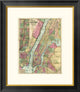 "Map of New York and Adjacent Cities, 1874"  by Gaylord Watson, 23x26"