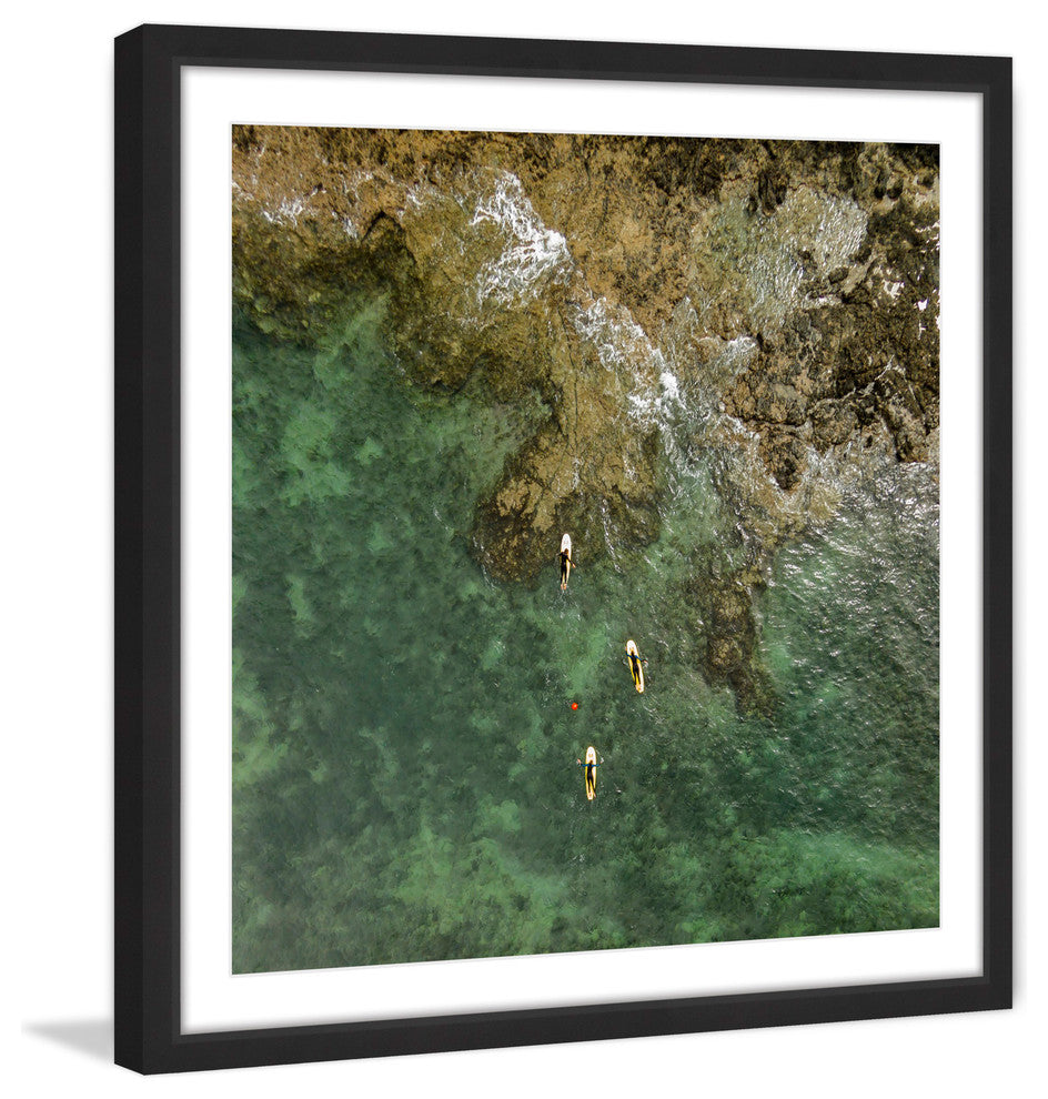 "Three Kayaks" Framed Print by Karolis Janulis