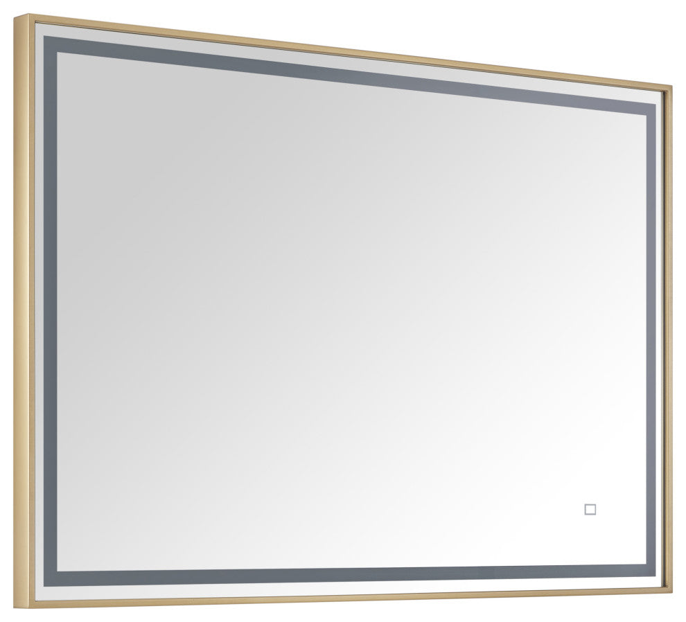 Avanity 39" LED Mirror, Brushed Gold