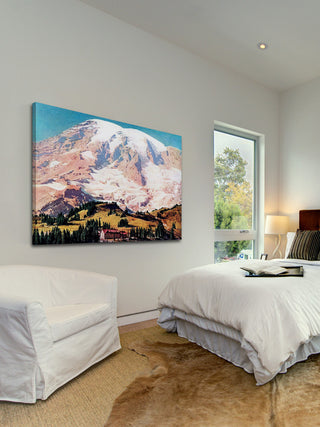 "Mt. Rainier" Painting Print on Wrapped Canvas