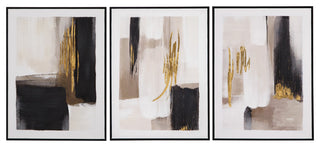 Journey Framed Canvas - Set of 3 - White